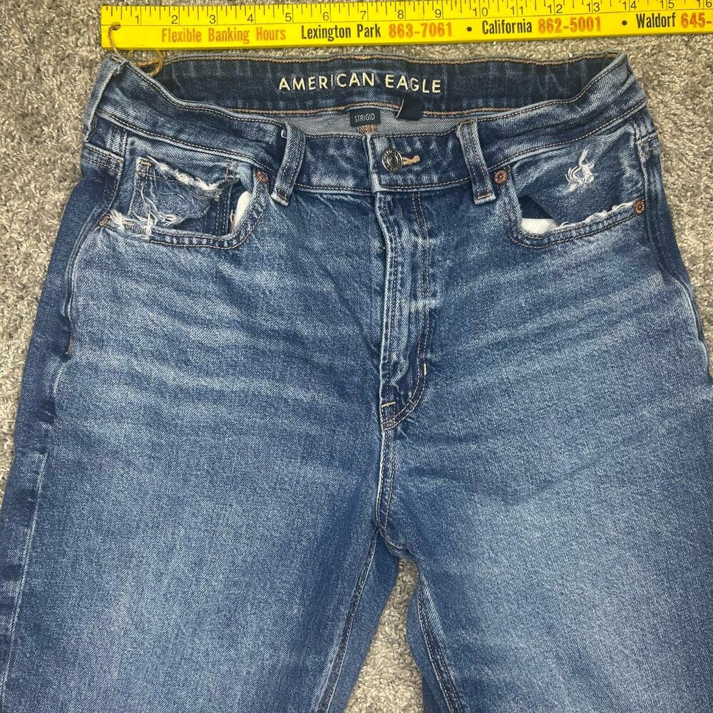 American Eagle Mom Jean Women's Size 6 Frayed Edges